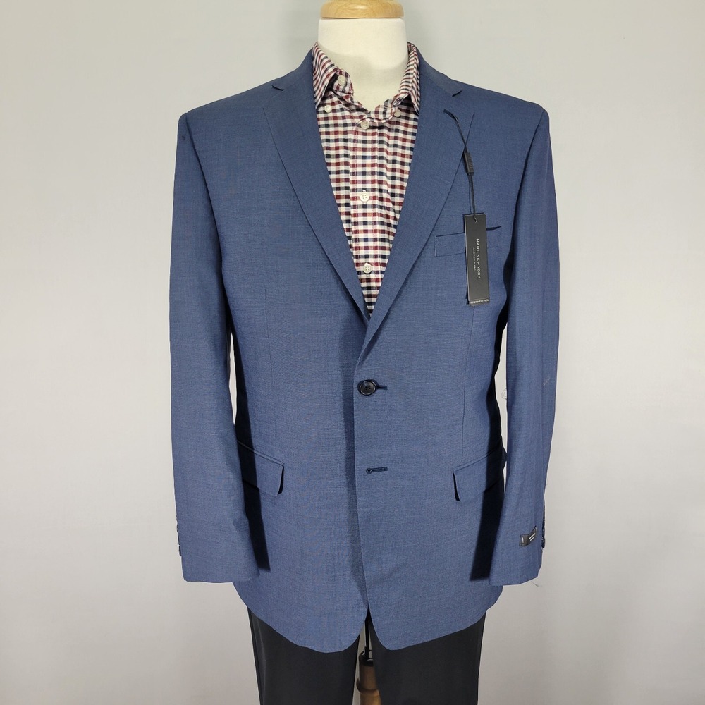 Marc New York Men's Suit‎ Separate Jacket Two Button CASSELMAN Blue 42R NEW